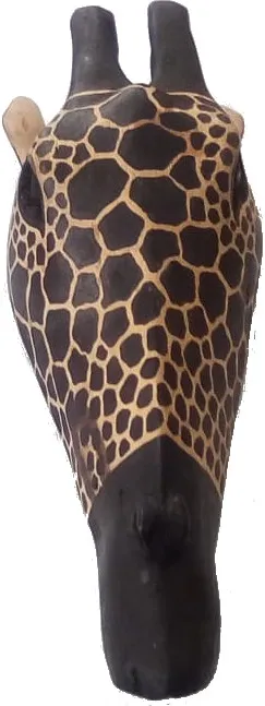 Side view of the giraffe head